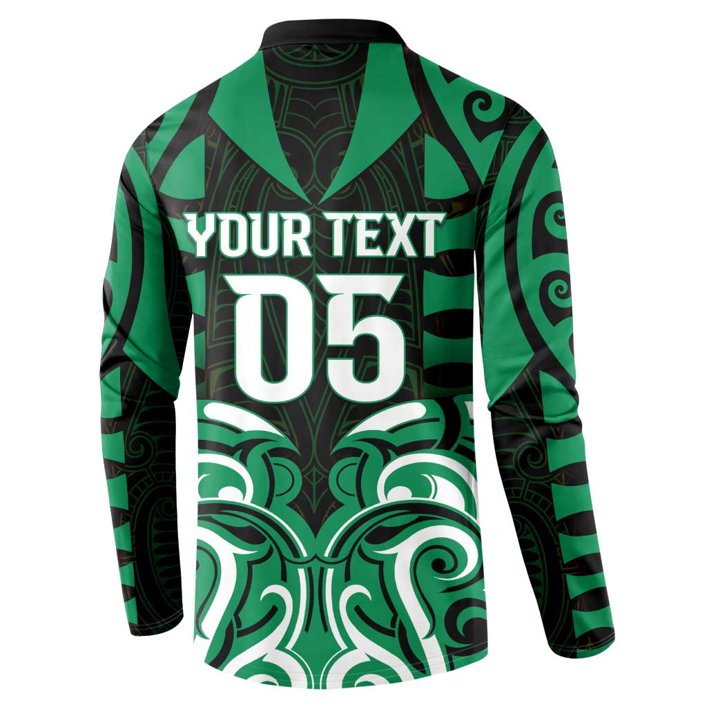 Custom Aotearoa Ngai Tahu Button Sweatshirt Maori Pattern New Zealand DT05 - Polynesian Pride