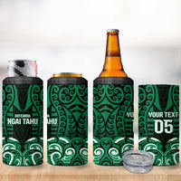 Custom Aotearoa Ngai Tahu 4 in 1 Can Cooler Tumbler Maori Pattern New Zealand DT05 - Polynesian Pride