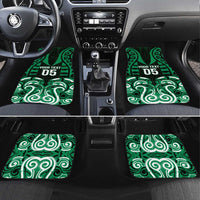 Aotearoa Ngai Tahu Car Mats Maori Pattern New Zealand DT05 Set 4pcs Green - Polynesian Pride