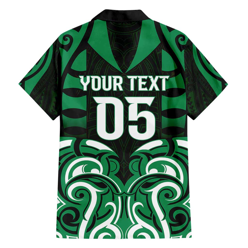 Custom Aotearoa Ngai Tahu Family Matching Off Shoulder Short Dress and Hawaiian Shirt Maori Pattern New Zealand - Polynesian Pride