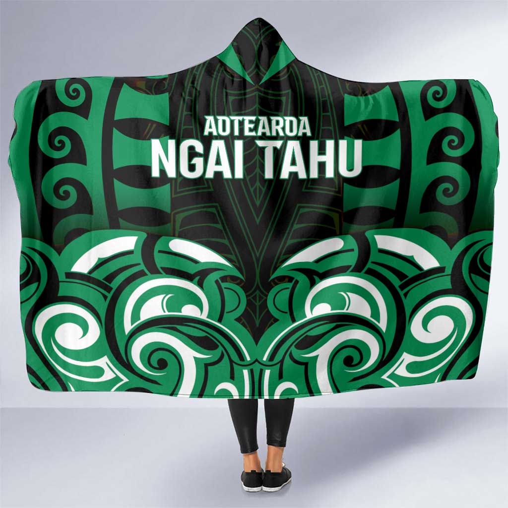 Aotearoa Ngai Tahu Hooded Blanket Maori Pattern New Zealand - Polynesian Pride