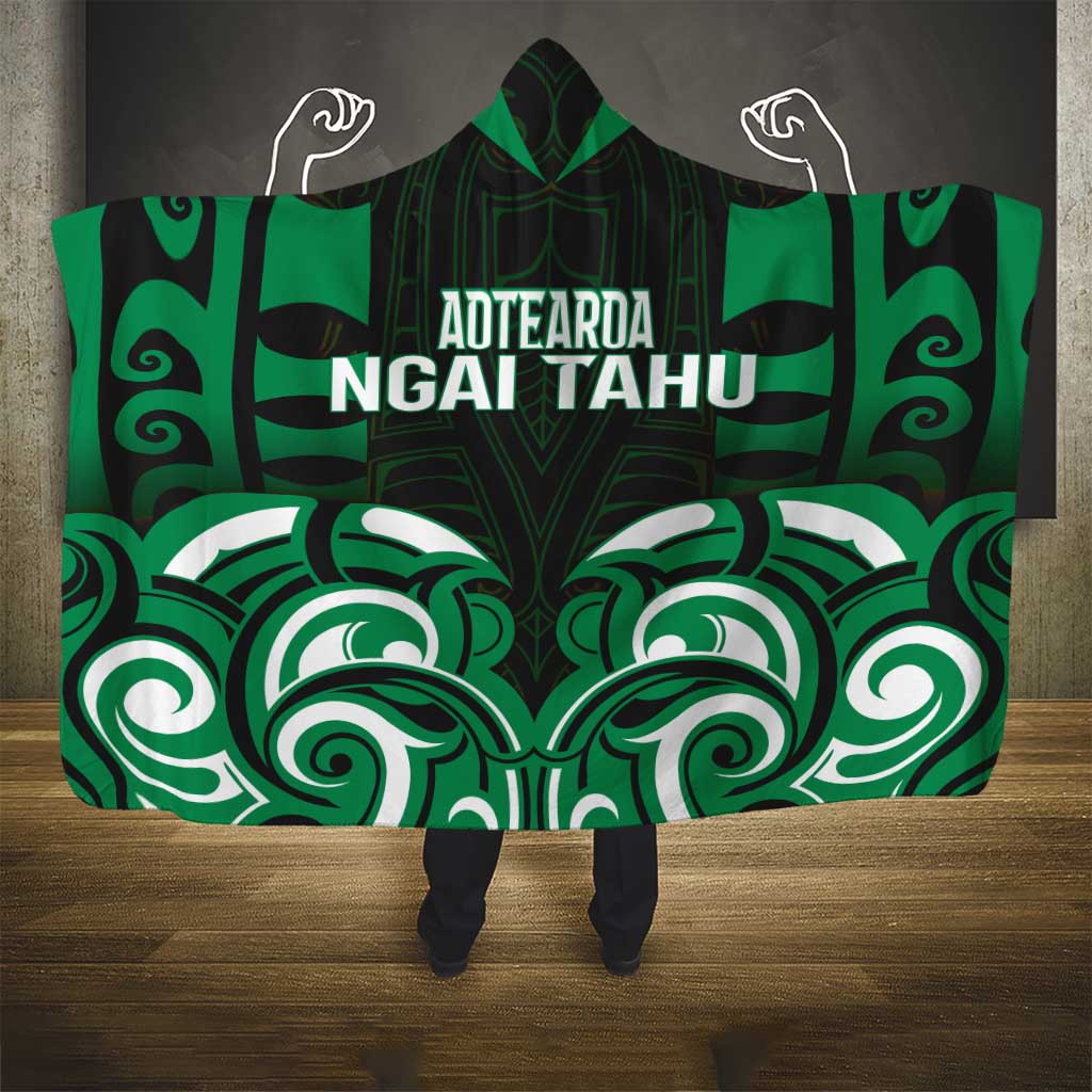 Aotearoa Ngai Tahu Hooded Blanket Maori Pattern New Zealand - Polynesian Pride