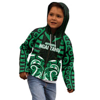 Custom Aotearoa Ngai Tahu Kid Hoodie Maori Pattern New Zealand - Polynesian Pride