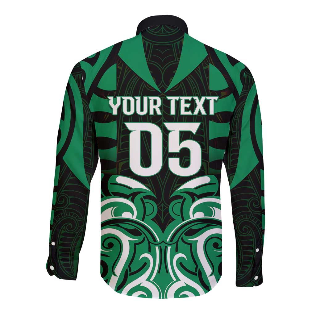 Custom Aotearoa Ngai Tahu Long Sleeve Button Shirt Maori Pattern New Zealand DT05 - Polynesian Pride
