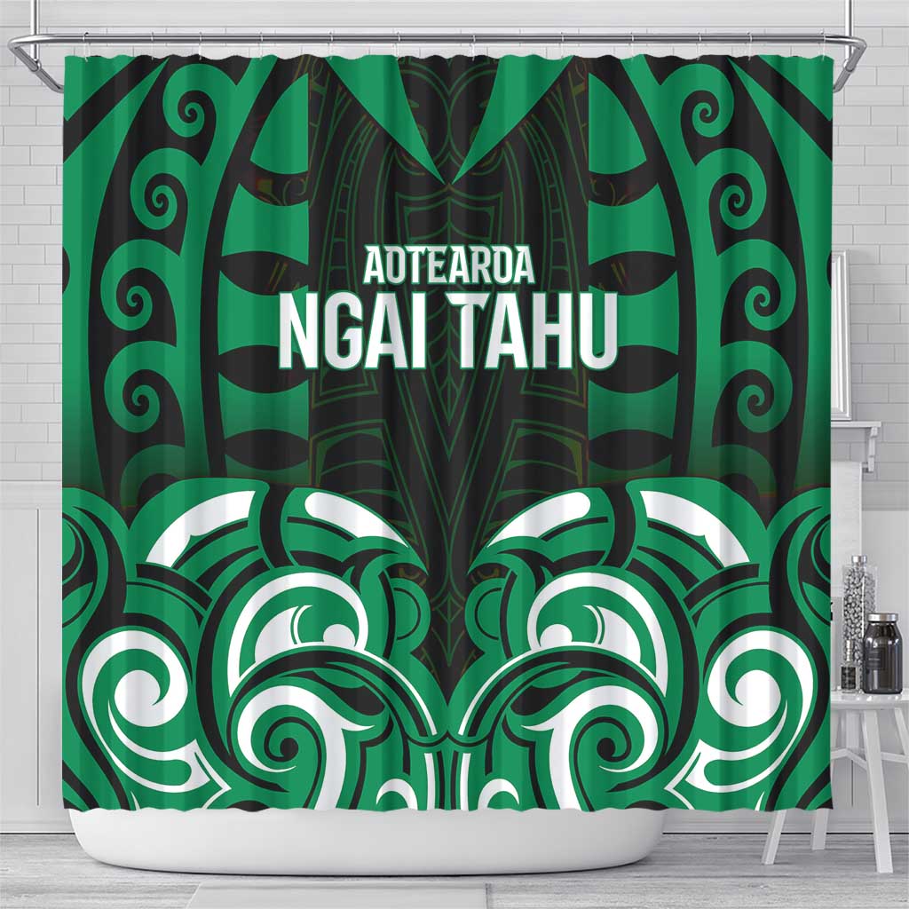 Aotearoa Ngai Tahu Shower Curtain Maori Pattern New Zealand - Polynesian Pride