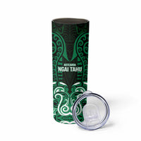 Custom Aotearoa Ngai Tahu Skinny Tumbler Maori Pattern New Zealand - Polynesian Pride