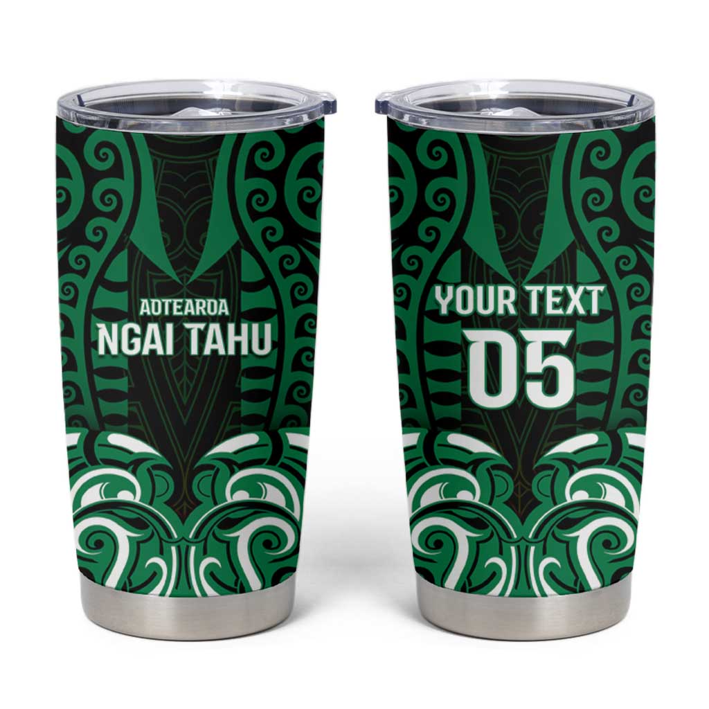 Custom Aotearoa Ngai Tahu Tumbler Cup Maori Pattern New Zealand - Polynesian Pride