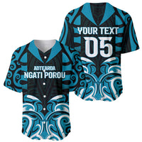 Custom Aotearoa Ngati Porou Baseball Jersey Maori Pattern New Zealand - Polynesian Pride