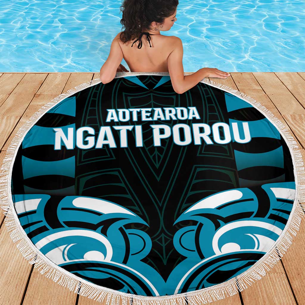 Aotearoa Ngati Porou Beach Blanket Maori Pattern New Zealand DT05 - Polynesian Pride
