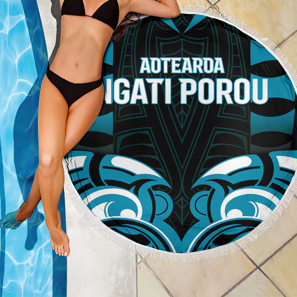 Aotearoa Ngati Porou Beach Blanket Maori Pattern New Zealand DT05 - Polynesian Pride