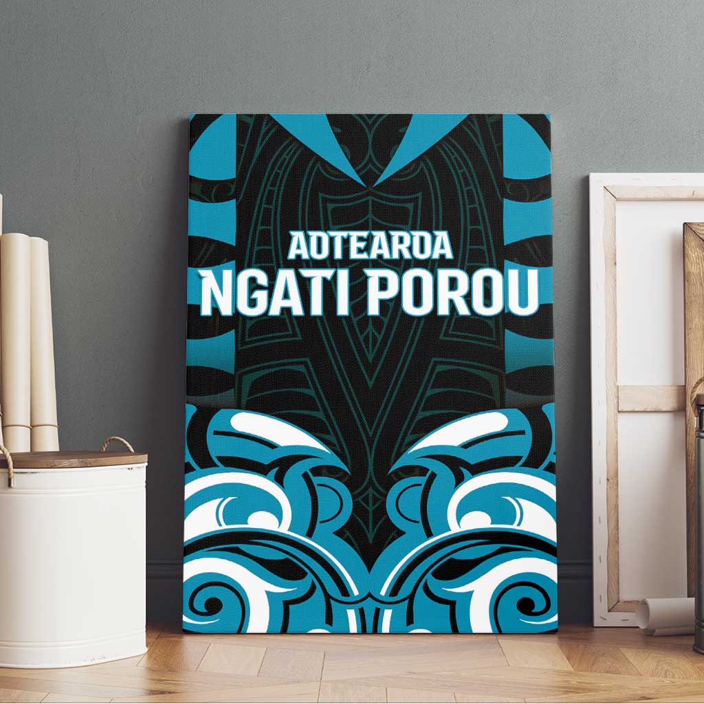 Aotearoa Ngati Porou Canvas Wall Art Maori Pattern New Zealand DT05 - Polynesian Pride