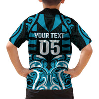 Custom Aotearoa Ngati Porou Family Matching Tank Maxi Dress and Hawaiian Shirt Maori Pattern New Zealand - Polynesian Pride