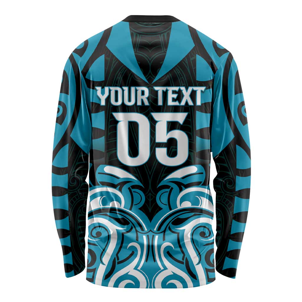 Custom Aotearoa Ngati Porou Long Sleeve Shirt Maori Pattern New Zealand DT05 - Polynesian Pride