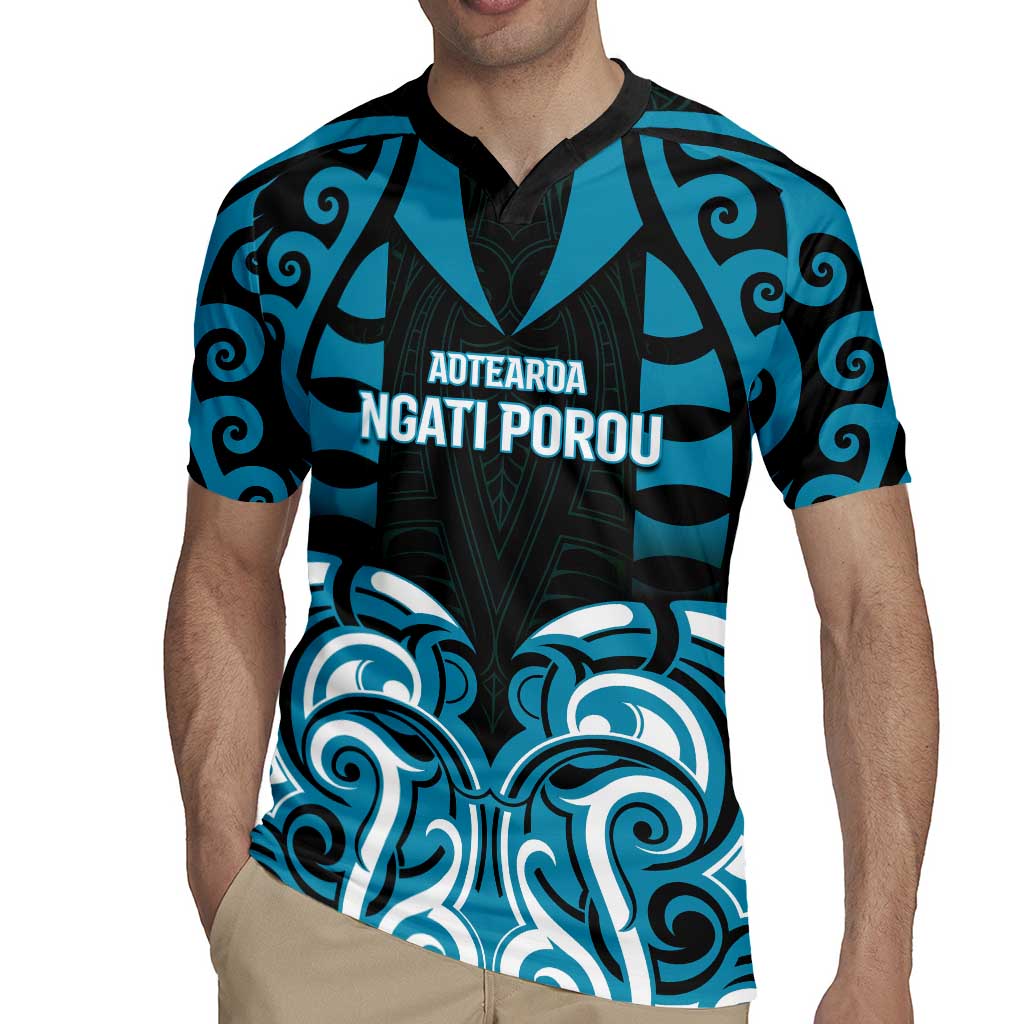 Custom Aotearoa Ngati Porou Rugby Jersey Maori Pattern New Zealand - Polynesian Pride