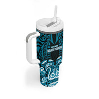 Custom Aotearoa Ngati Porou Tumbler With Handle Maori Pattern New Zealand - Polynesian Pride