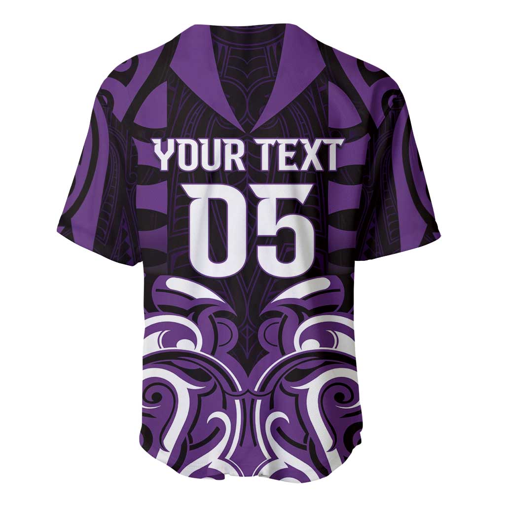Custom Aotearoa Rangitane Baseball Jersey Maori Pattern New Zealand - Polynesian Pride