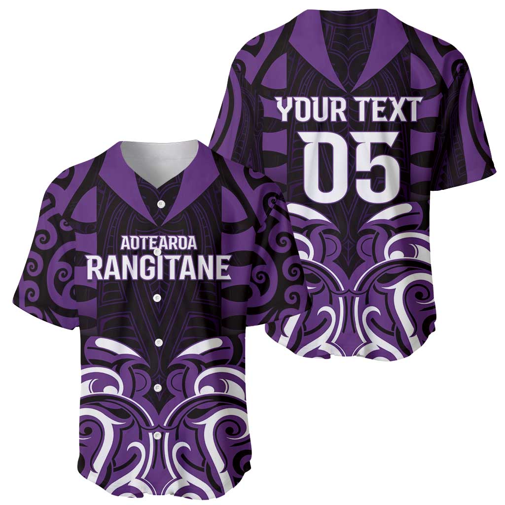 Custom Aotearoa Rangitane Baseball Jersey Maori Pattern New Zealand - Polynesian Pride