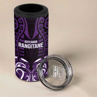 Custom Aotearoa Rangitane 4 in 1 Can Cooler Tumbler Maori Pattern New Zealand DT05 - Polynesian Pride