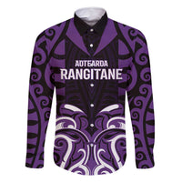 Custom Aotearoa Rangitane Family Matching Long Sleeve Bodycon Dress and Hawaiian Shirt Maori Pattern New Zealand - Polynesian Pride