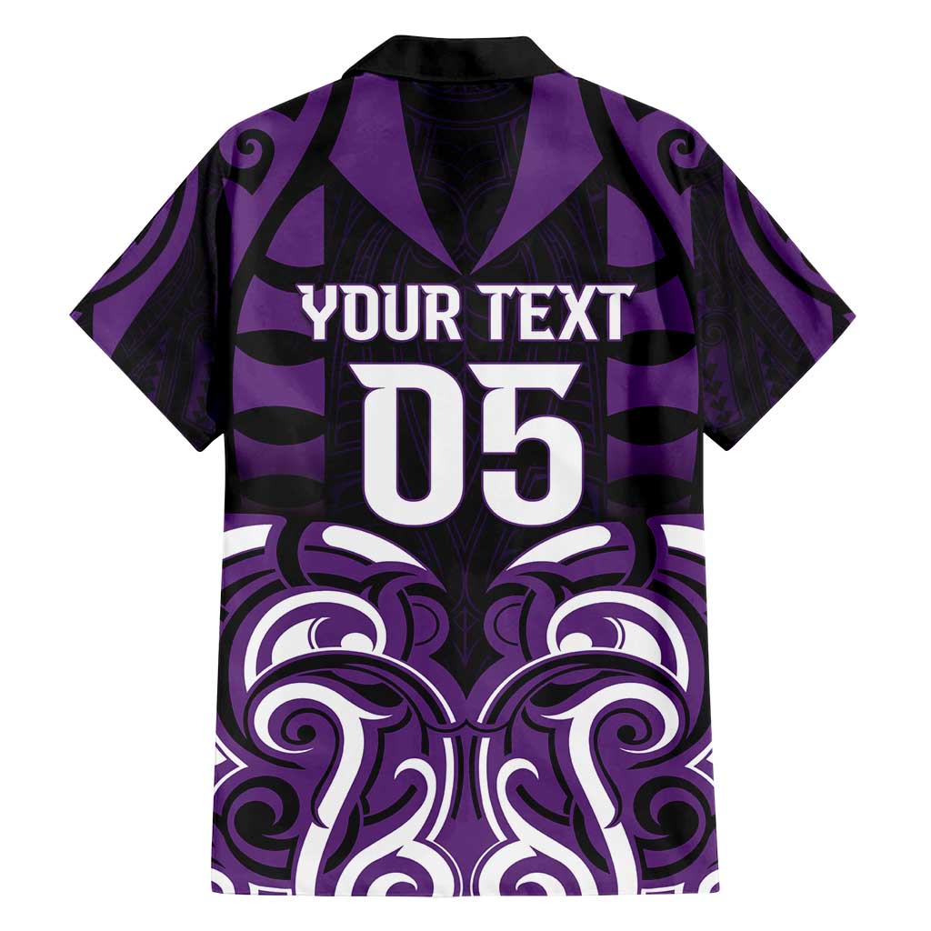 Custom Aotearoa Rangitane Family Matching Off Shoulder Short Dress and Hawaiian Shirt Maori Pattern New Zealand - Polynesian Pride