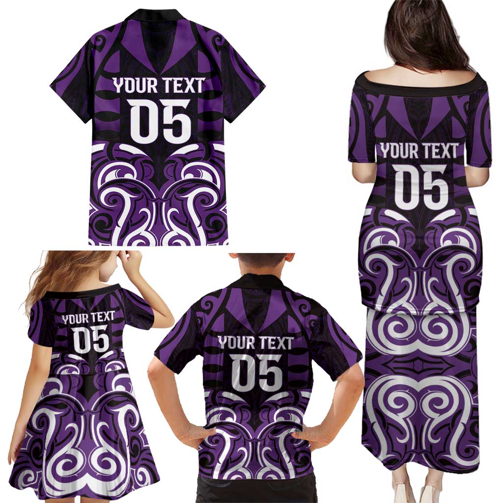 Custom Aotearoa Rangitane Family Matching Puletasi and Hawaiian Shirt Maori Pattern New Zealand DT05 - Polynesian Pride