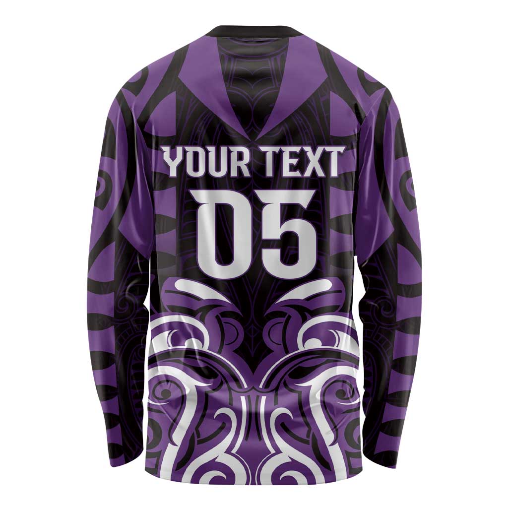 Custom Aotearoa Rangitane Long Sleeve Shirt Maori Pattern New Zealand DT05 - Polynesian Pride