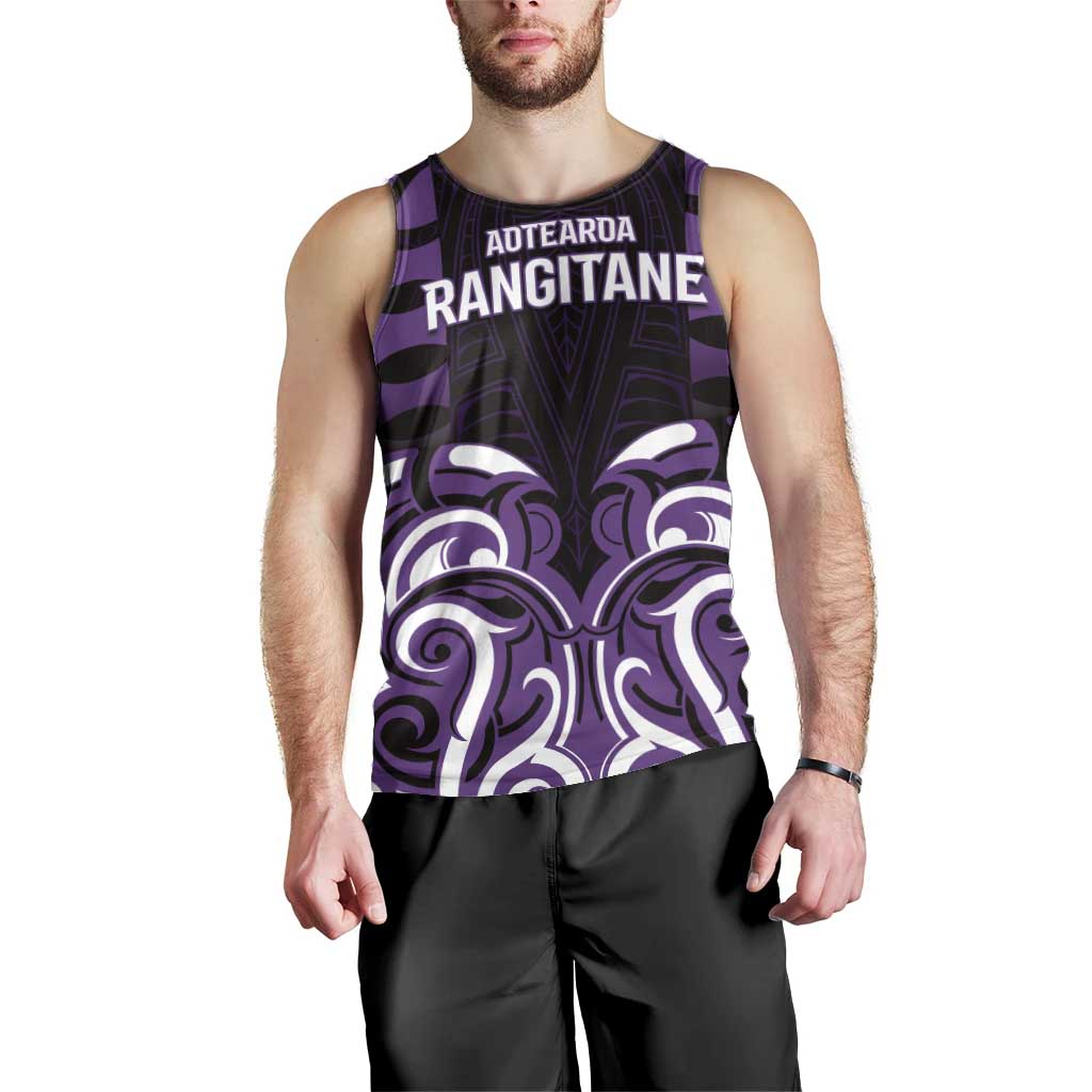 Custom Aotearoa Rangitane Men Tank Top Maori Pattern New Zealand DT05 - Polynesian Pride