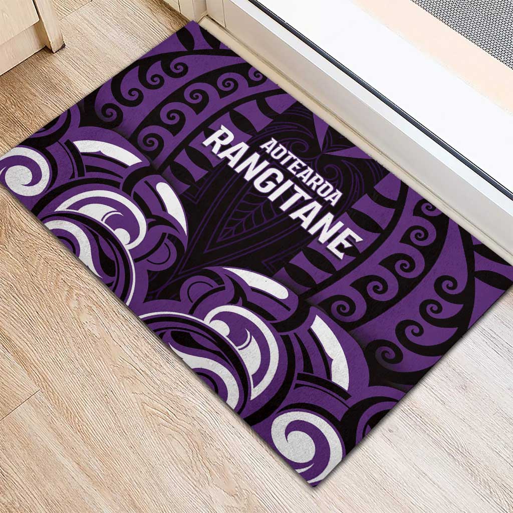 Aotearoa Rangitane Rubber Doormat Maori Pattern New Zealand DT05 - Polynesian Pride