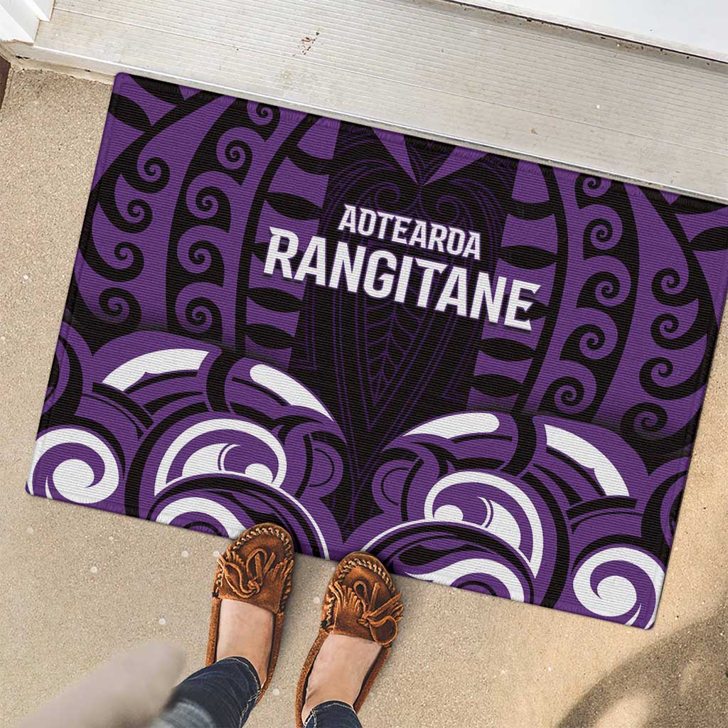 Aotearoa Rangitane Rubber Doormat Maori Pattern New Zealand DT05 - Polynesian Pride