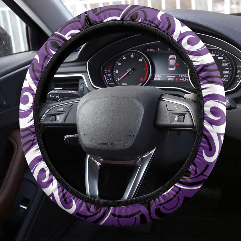 Aotearoa Rangitane Steering Wheel Cover Maori Pattern New Zealand DT05 - Polynesian Pride