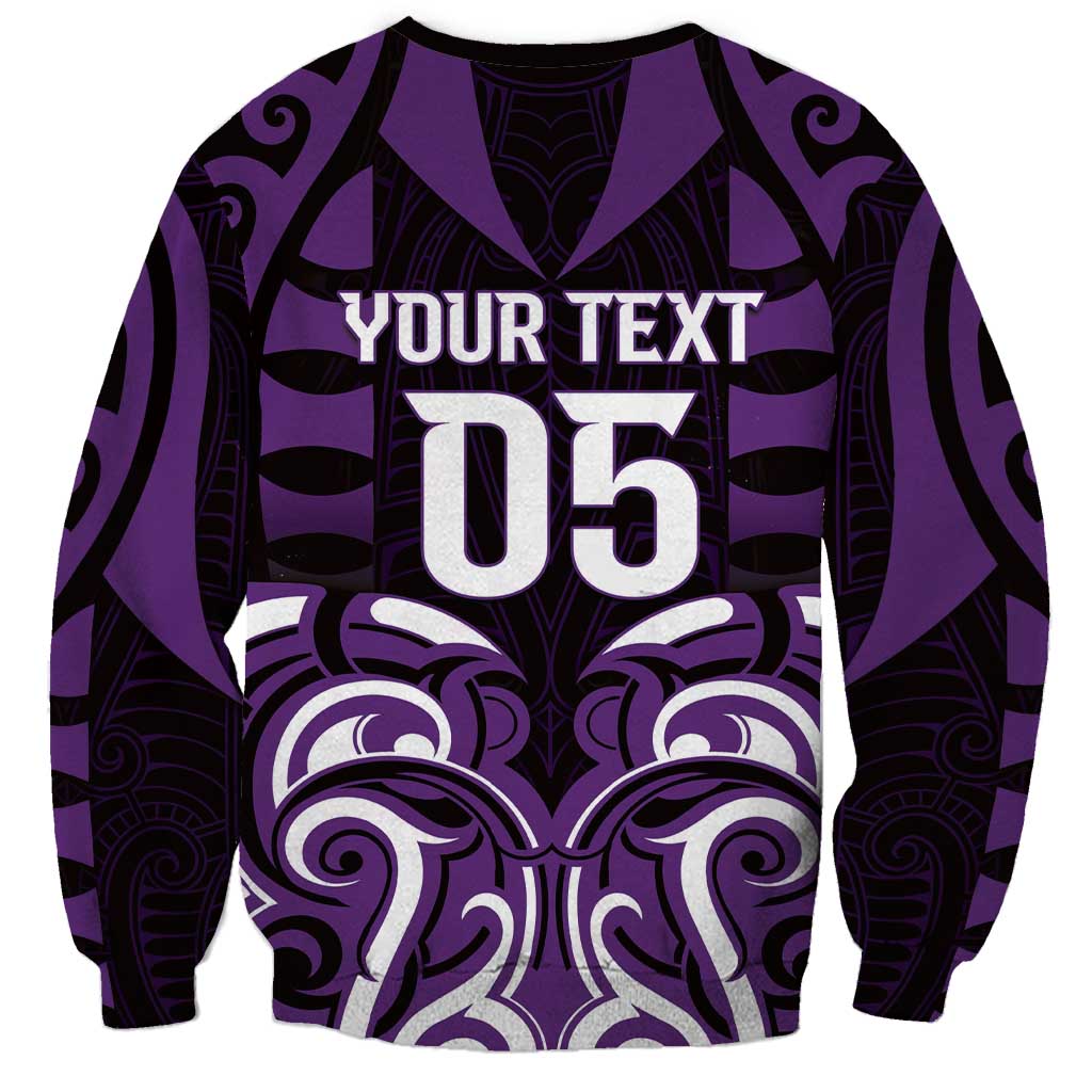 Custom Aotearoa Rangitane Sweatshirt Maori Pattern New Zealand DT05 - Polynesian Pride