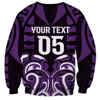 Custom Aotearoa Rangitane Sweatshirt Maori Pattern New Zealand DT05 - Polynesian Pride