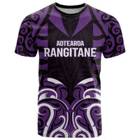 Custom Aotearoa Rangitane T Shirt Maori Pattern New Zealand - Polynesian Pride
