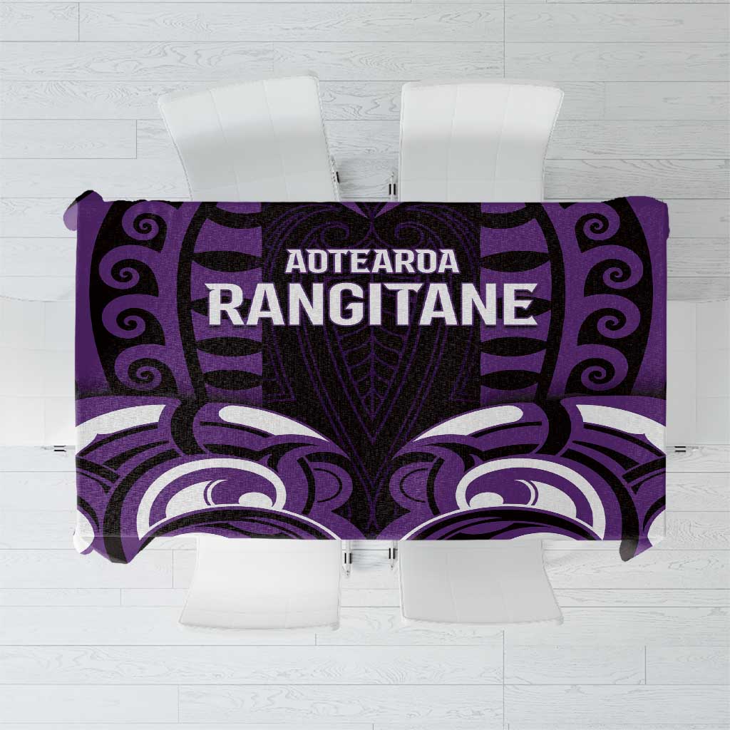 Aotearoa Rangitane Tablecloth Maori Pattern New Zealand DT05 Purple - Polynesian Pride