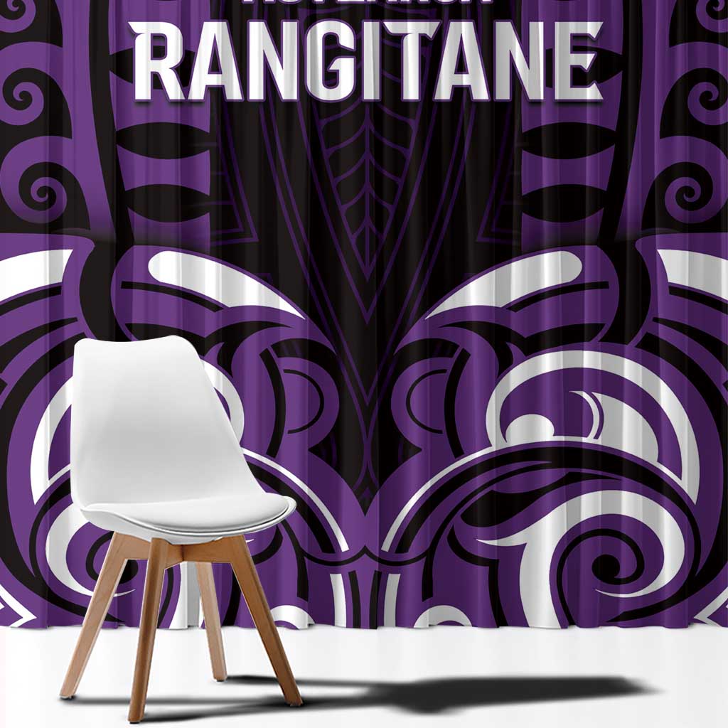 Aotearoa Rangitane Window Curtain Maori Pattern New Zealand - Polynesian Pride