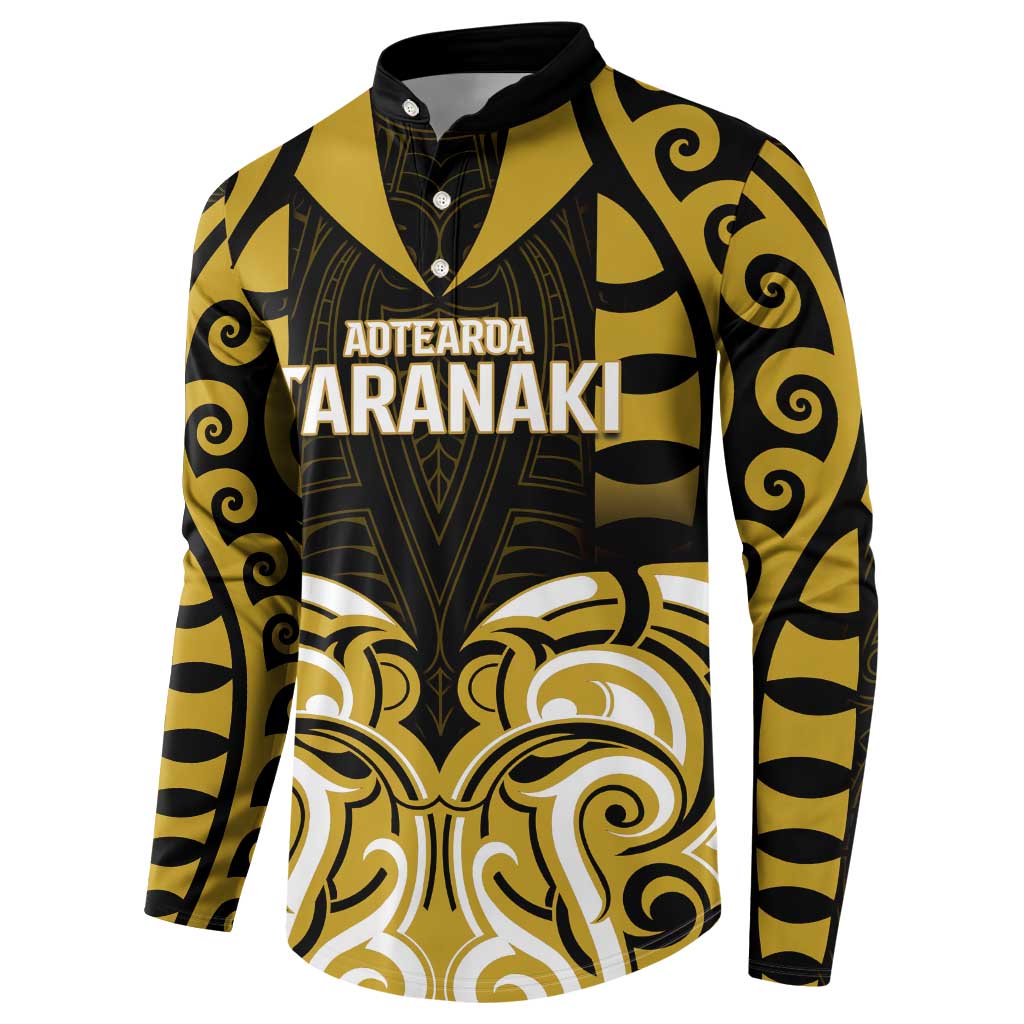 Custom Aotearoa Taranaki Button Sweatshirt Maori Pattern New Zealand DT05 - Polynesian Pride