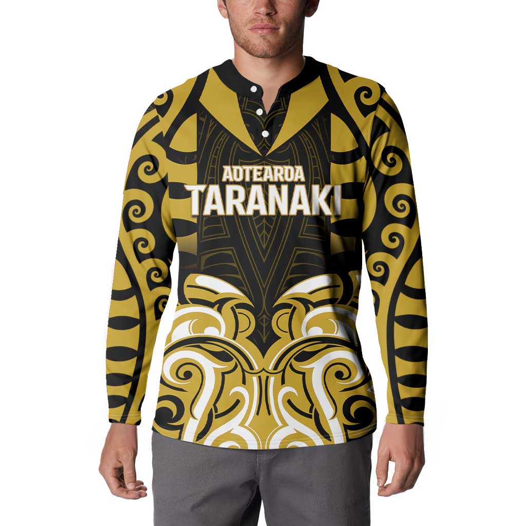 Custom Aotearoa Taranaki Button Sweatshirt Maori Pattern New Zealand DT05 - Polynesian Pride