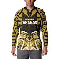 Custom Aotearoa Taranaki Button Sweatshirt Maori Pattern New Zealand DT05 - Polynesian Pride