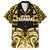Custom Aotearoa Taranaki Family Matching Off Shoulder Short Dress and Hawaiian Shirt Maori Pattern New Zealand - Polynesian Pride