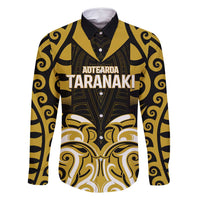 Custom Aotearoa Taranaki Family Matching Off Shoulder Short Dress and Hawaiian Shirt Maori Pattern New Zealand - Polynesian Pride