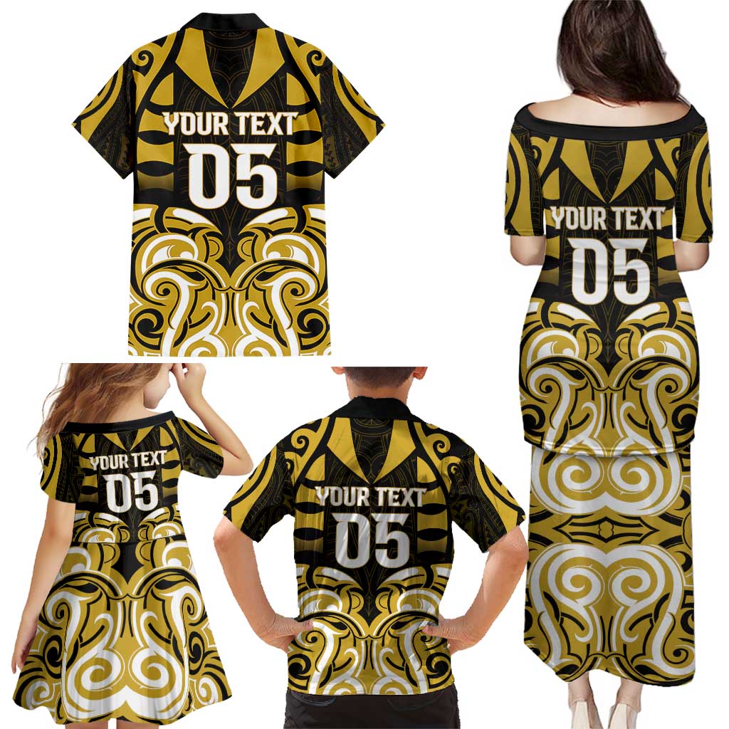 Custom Aotearoa Taranaki Family Matching Puletasi and Hawaiian Shirt Maori Pattern New Zealand DT05 - Polynesian Pride