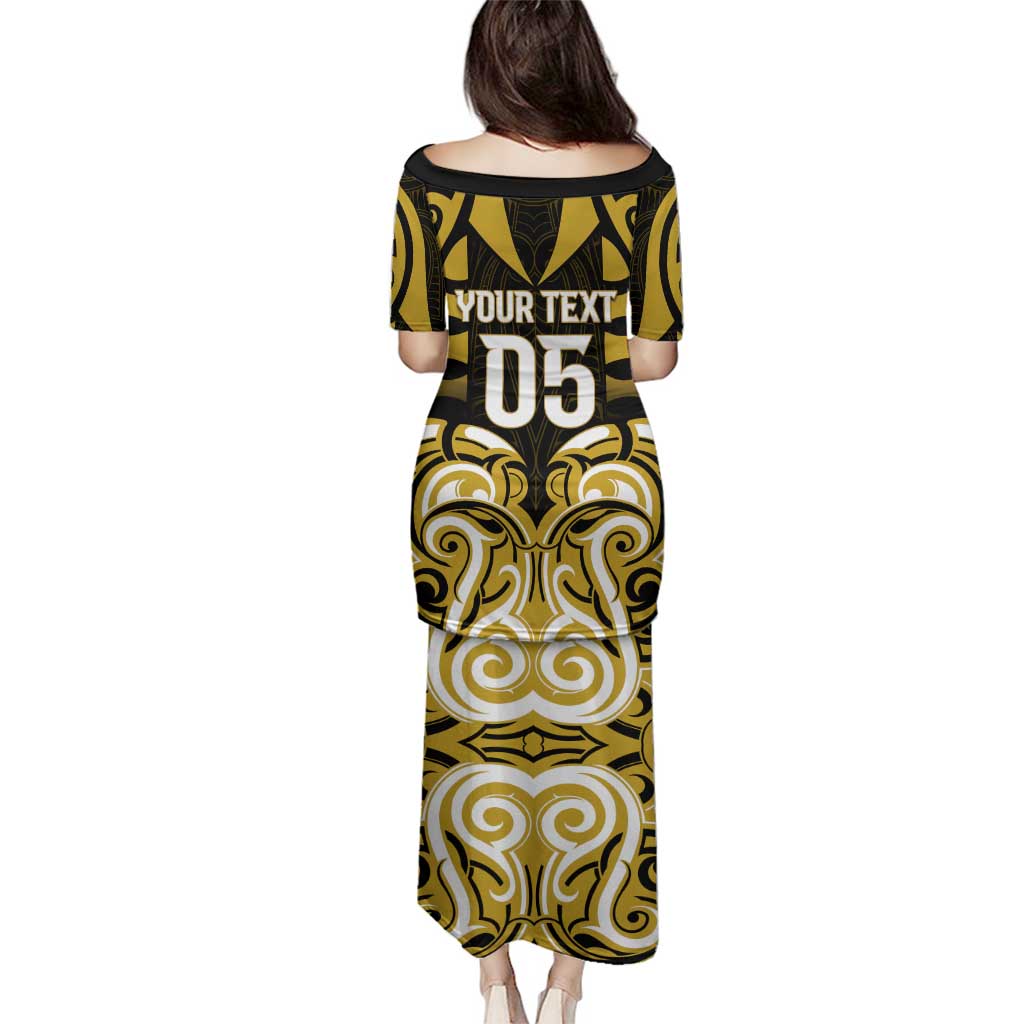 Custom Aotearoa Taranaki Family Matching Puletasi and Hawaiian Shirt Maori Pattern New Zealand DT05 - Polynesian Pride