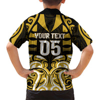 Custom Aotearoa Taranaki Family Matching Short Sleeve Bodycon Dress and Hawaiian Shirt Maori Pattern New Zealand - Polynesian Pride