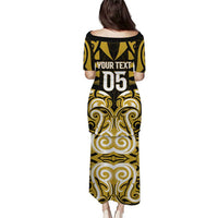 Custom Aotearoa Taranaki Puletasi Maori Pattern New Zealand DT05 - Polynesian Pride