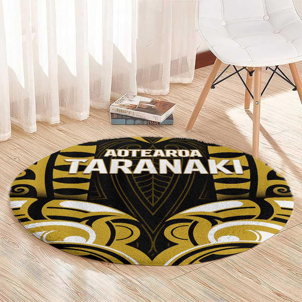 Aotearoa Taranaki Round Carpet Maori Pattern New Zealand - Polynesian Pride