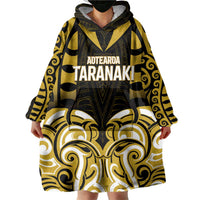 Custom Aotearoa Taranaki Wearable Blanket Hoodie Maori Pattern New Zealand DT05 - Polynesian Pride