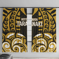Aotearoa Taranaki Window Curtain Maori Pattern New Zealand - Polynesian Pride