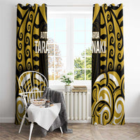 Aotearoa Taranaki Window Curtain Maori Pattern New Zealand - Polynesian Pride