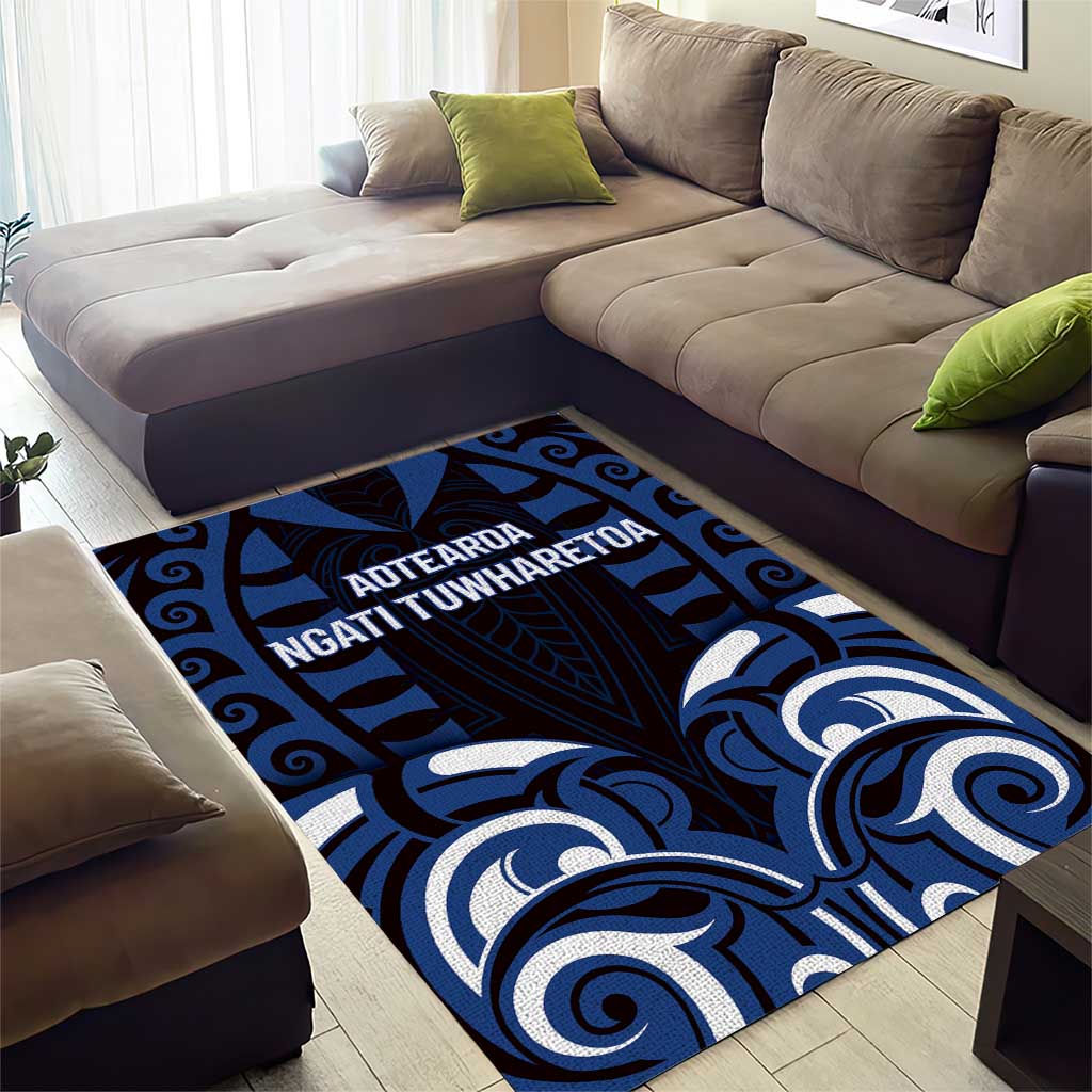 Aotearoa Ngati Tuwharetoa Area Rug Maori Pattern New Zealand - Polynesian Pride