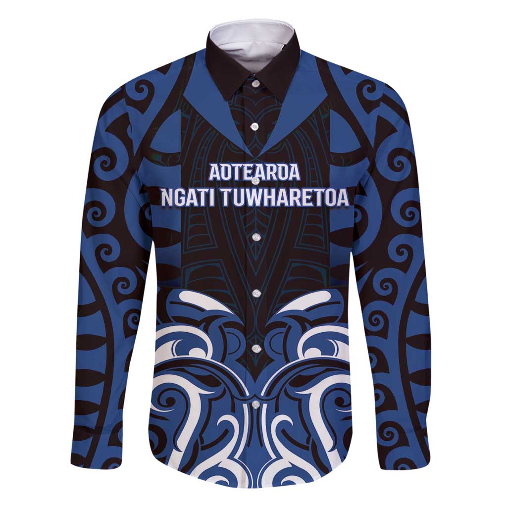 Custom Aotearoa Ngati Tuwharetoa Family Matching Long Sleeve Bodycon Dress and Hawaiian Shirt Maori Pattern New Zealand - Polynesian Pride